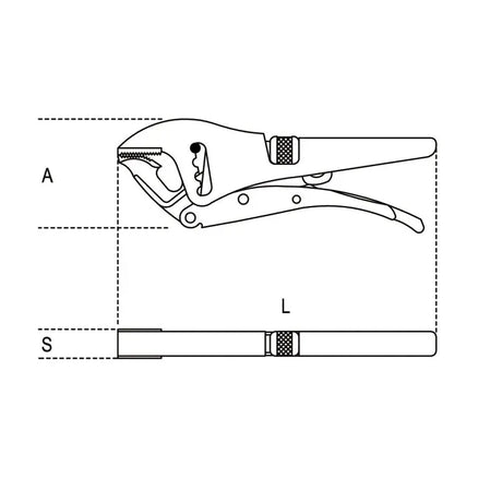 Beta 1051GM Double Adjustment Self-locking Pliers With Floating Jaw Beta