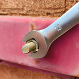 Close-up of the Beta 142SN Flexi head spanners open spanner end.