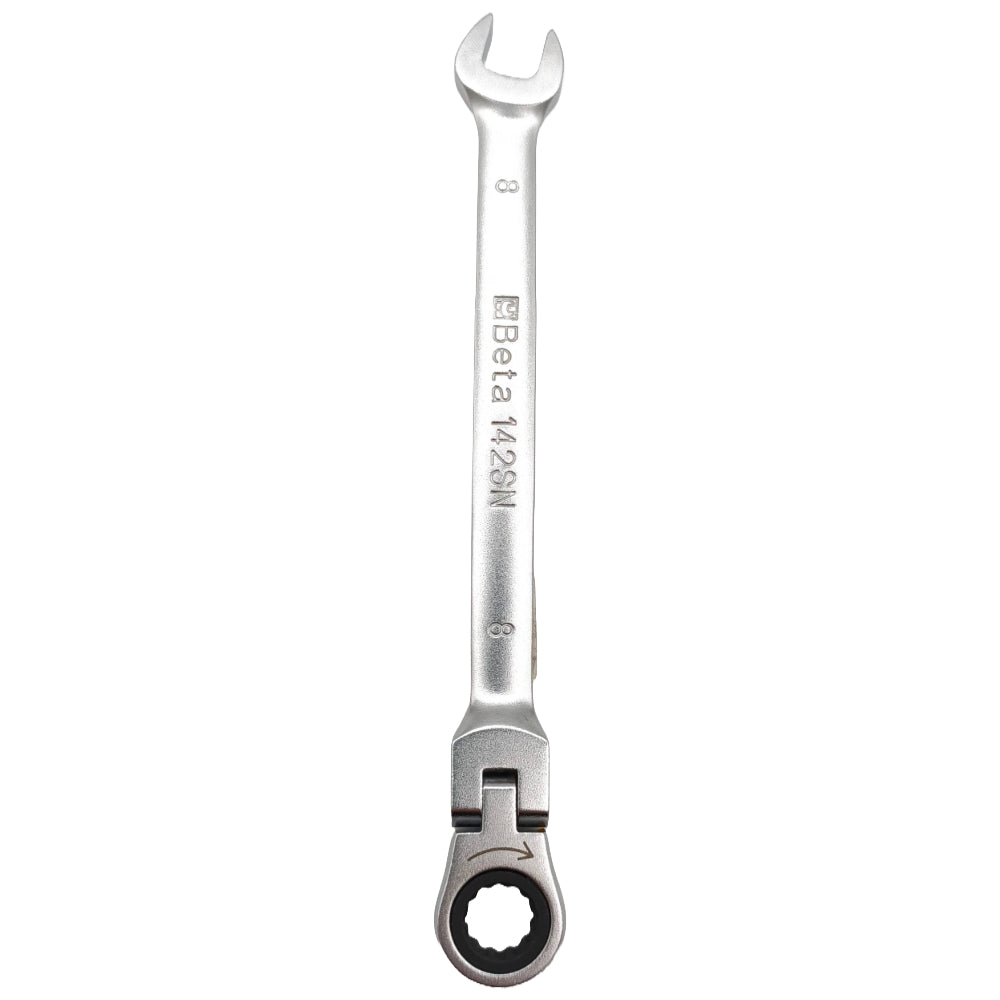 Top down view of the Beta 142SN flex head spanner.