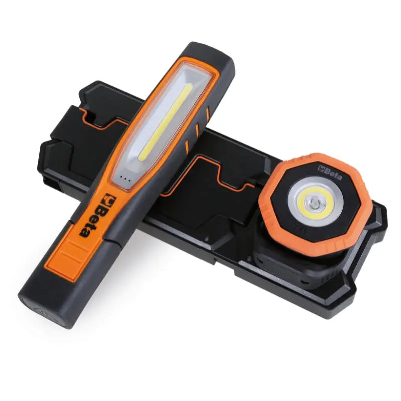 Beta Flashlight Beta 1838Pocket Articulated Pocket LED Spotlight, With Dual Light Beam ...
