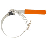 Beta 1492/2 Oil Filter wrench 014920002 with an orange handle on a white background shown top down.