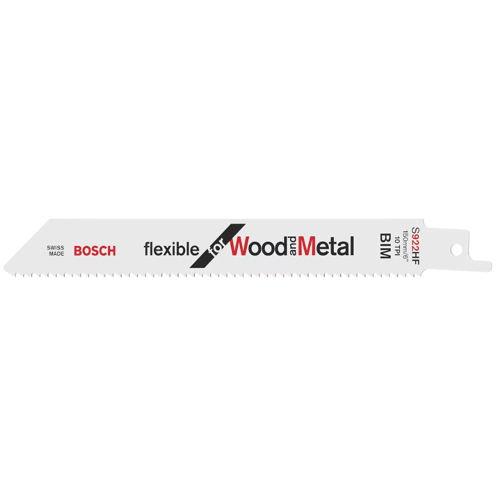 Bosch S 922 HF Flexible Reciprocating Saw Blades for Wood & Metal