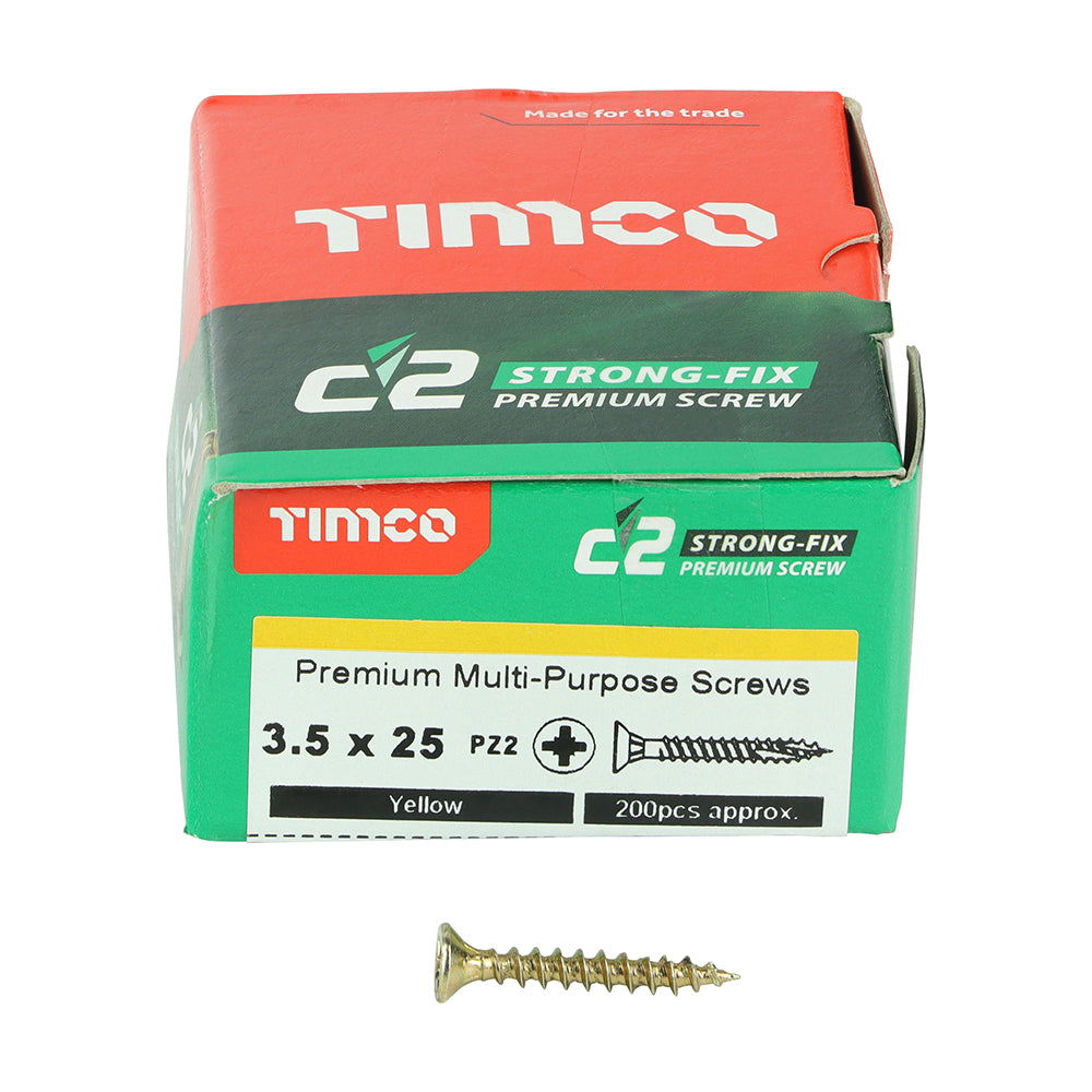 Timco C2 Strong-Fix Multi-Purpose Structural Woodscrews (PZ Double-Countersunk)