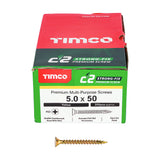 Timco C2 Strong-Fix Multi-Purpose Structural Woodscrews (PZ Double-Countersunk)