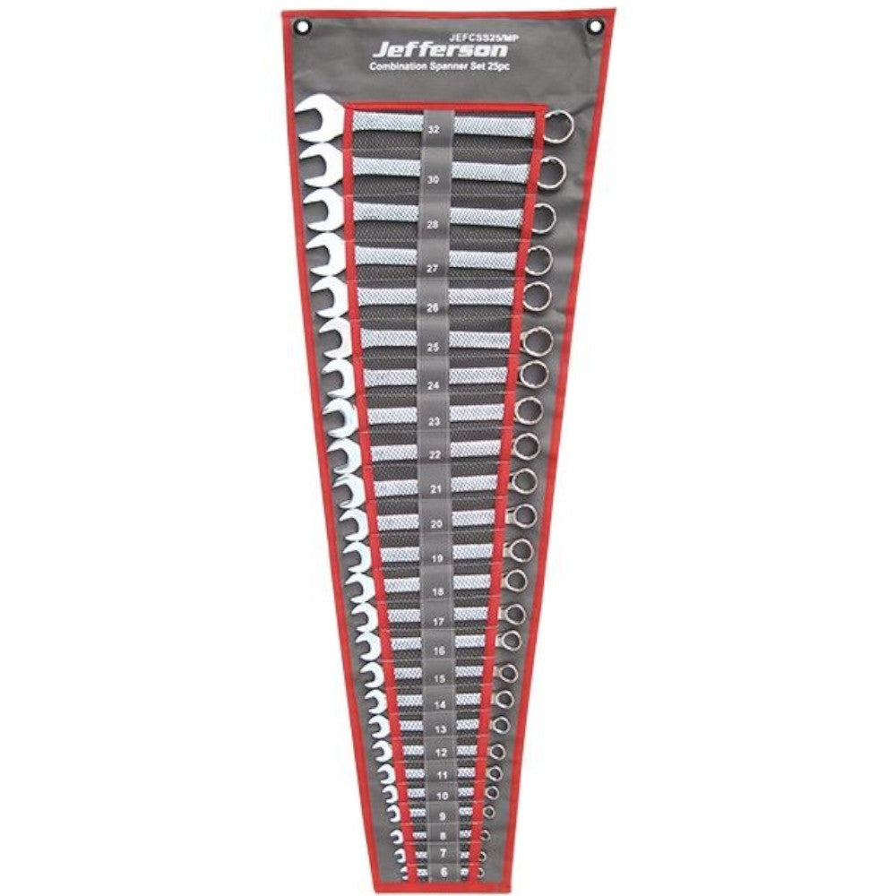 Jefferson 25 Piece Combination Spanner Set 6-32mm