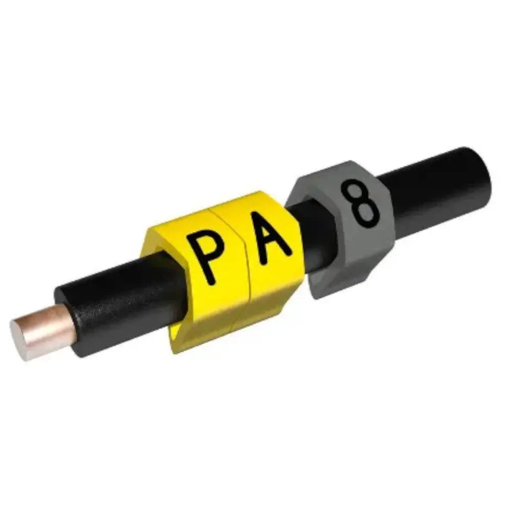 Cable Markers PA2 (Size D) Numbers 0-9 Colour Coded Packs of 100 Electro South West Ltd