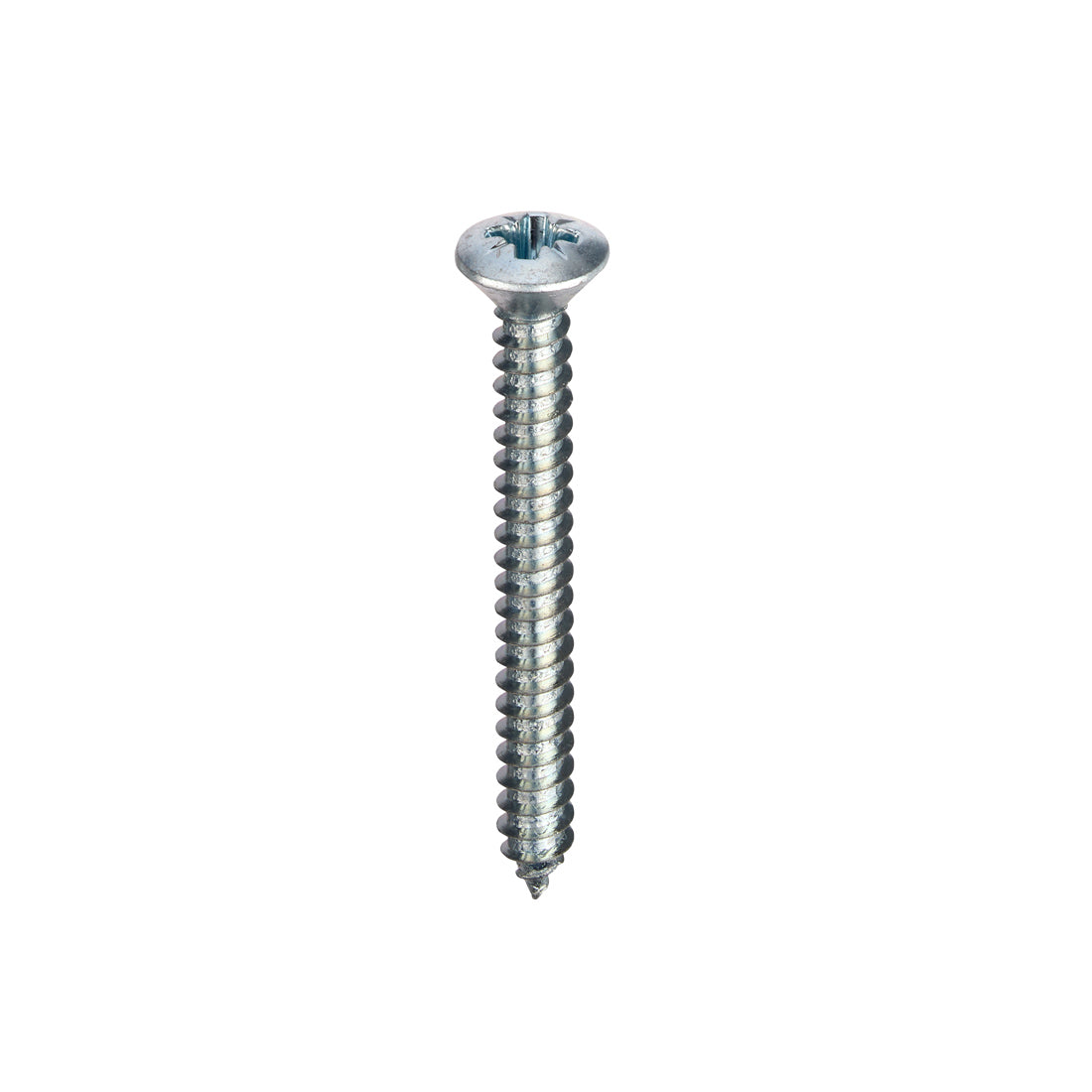 Self Tapping Screws Raised Countersunk Pozi BZP - Pack of 100