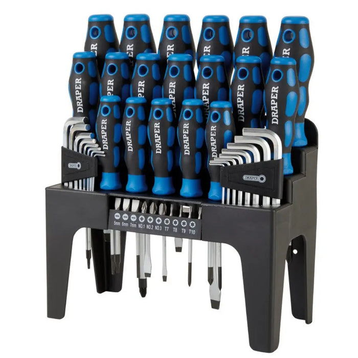 Draper 81294 Soft Grip Screwdriver, Hex Key & Bit Set (44 Piece) Draper