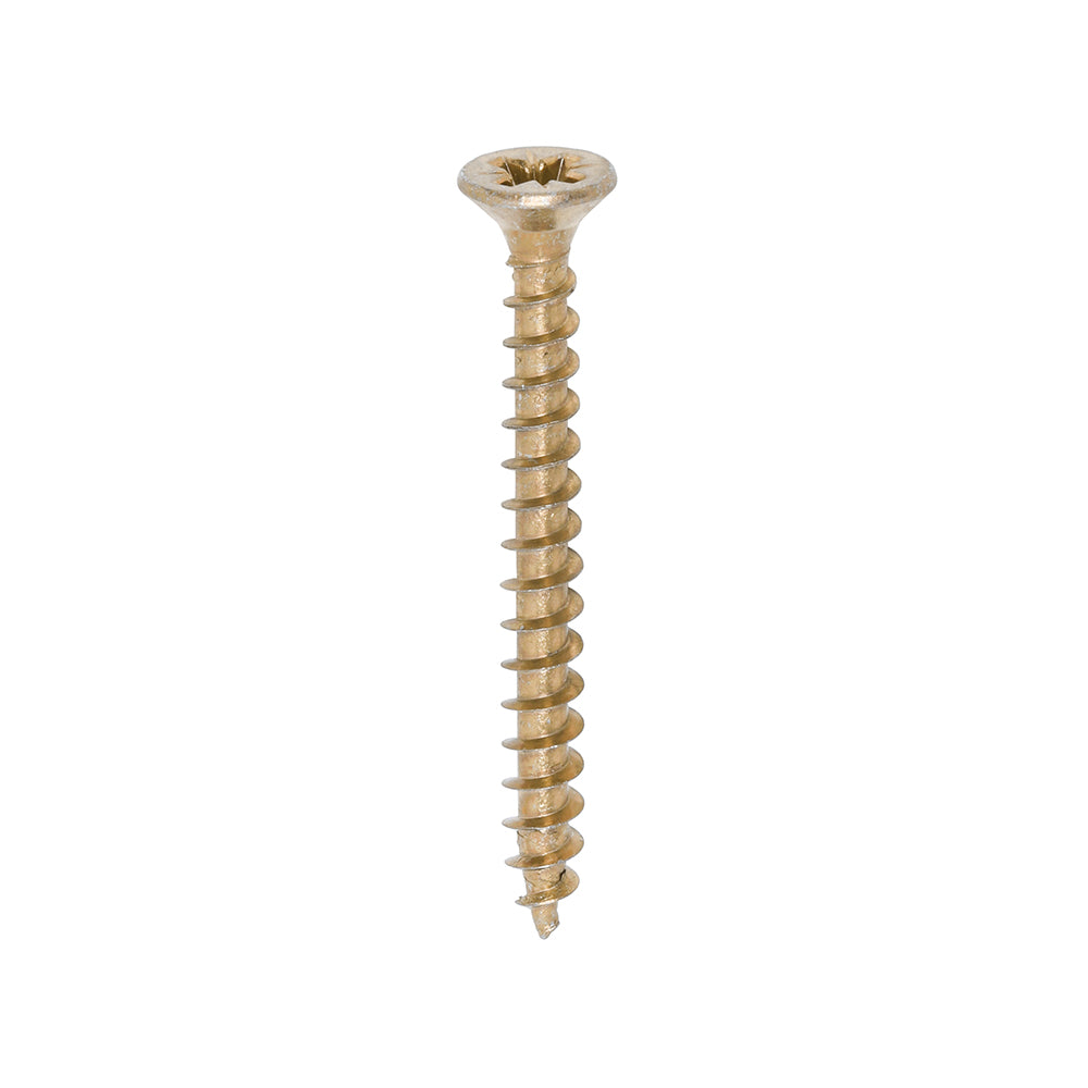 Timco Solo Chipboard & Woodscrews - Pozi Drive - Double Countersunk - Yellow
