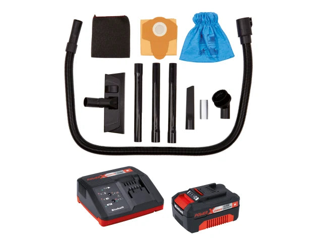 Einhell Wet & Dry Vacuum 18V Cordless 20L TC-VC 18/20 Li S Kit (1 x 3.0Ah Battery)