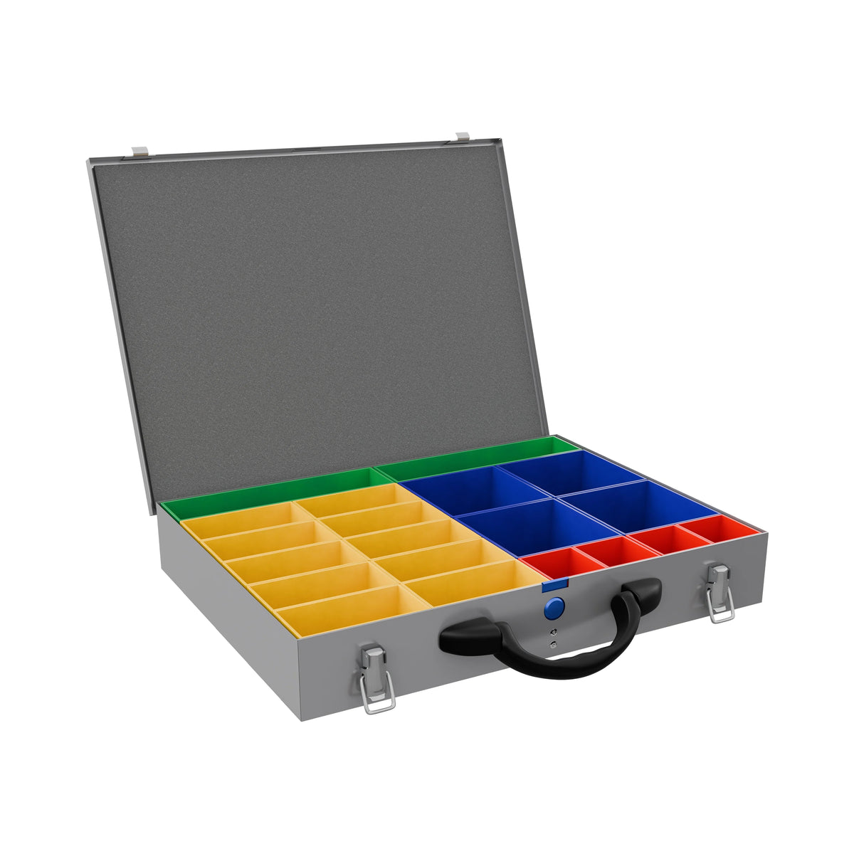 Large Silver Grey Sortacase 20 Compartments 440×340×70mm