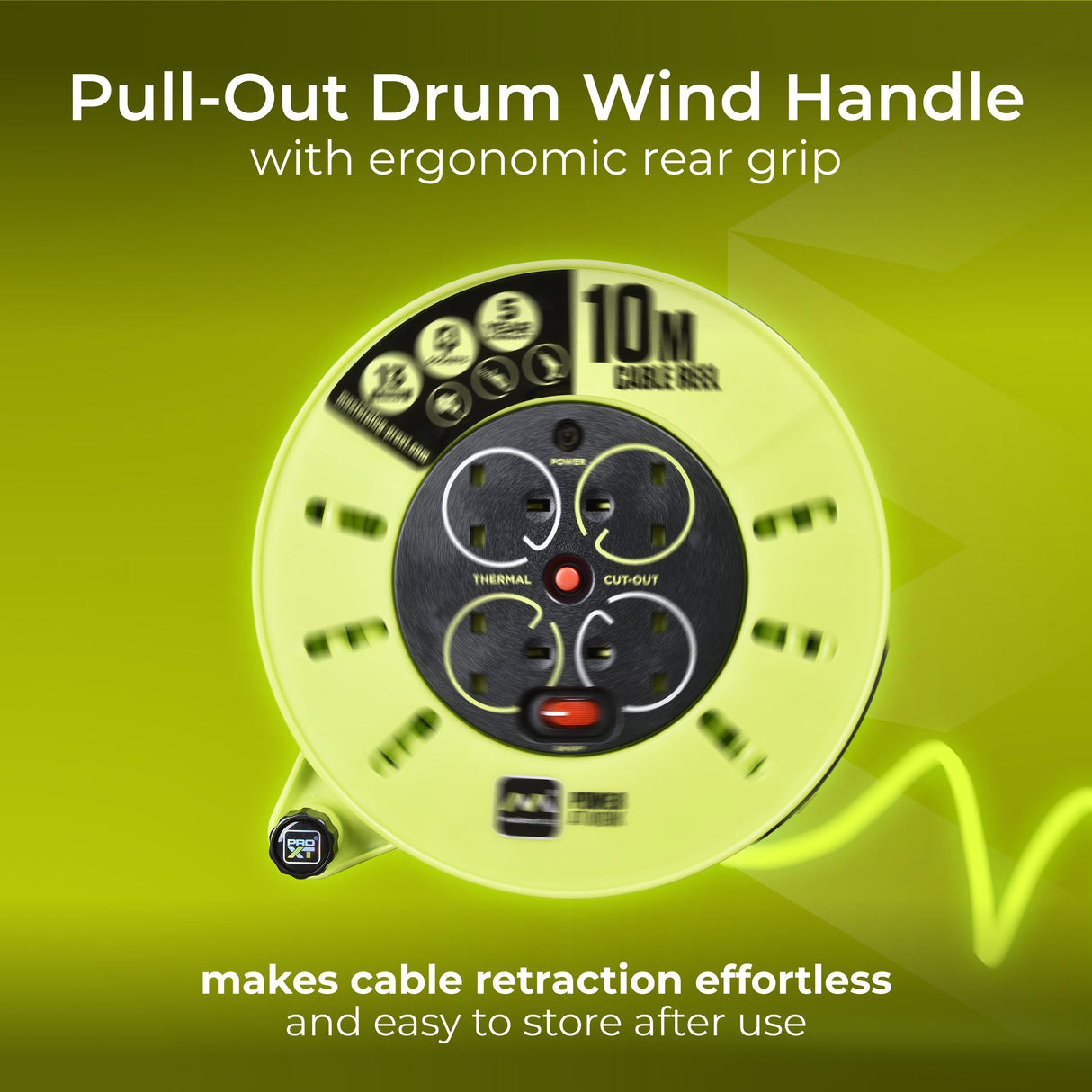 Masterplug Pro-XT 4 Socket 13A Casette Reel 240V