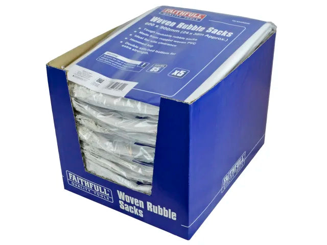 Faithfull Woven White Rubble Sacks