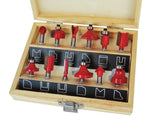 Faithfull 1/4" TCT Router Bit Set 12 Piece