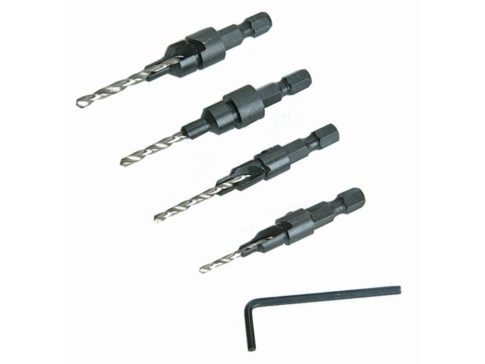 Faithfull Screwsink Set – Drill & Countersink in One (FAISSINKS4)