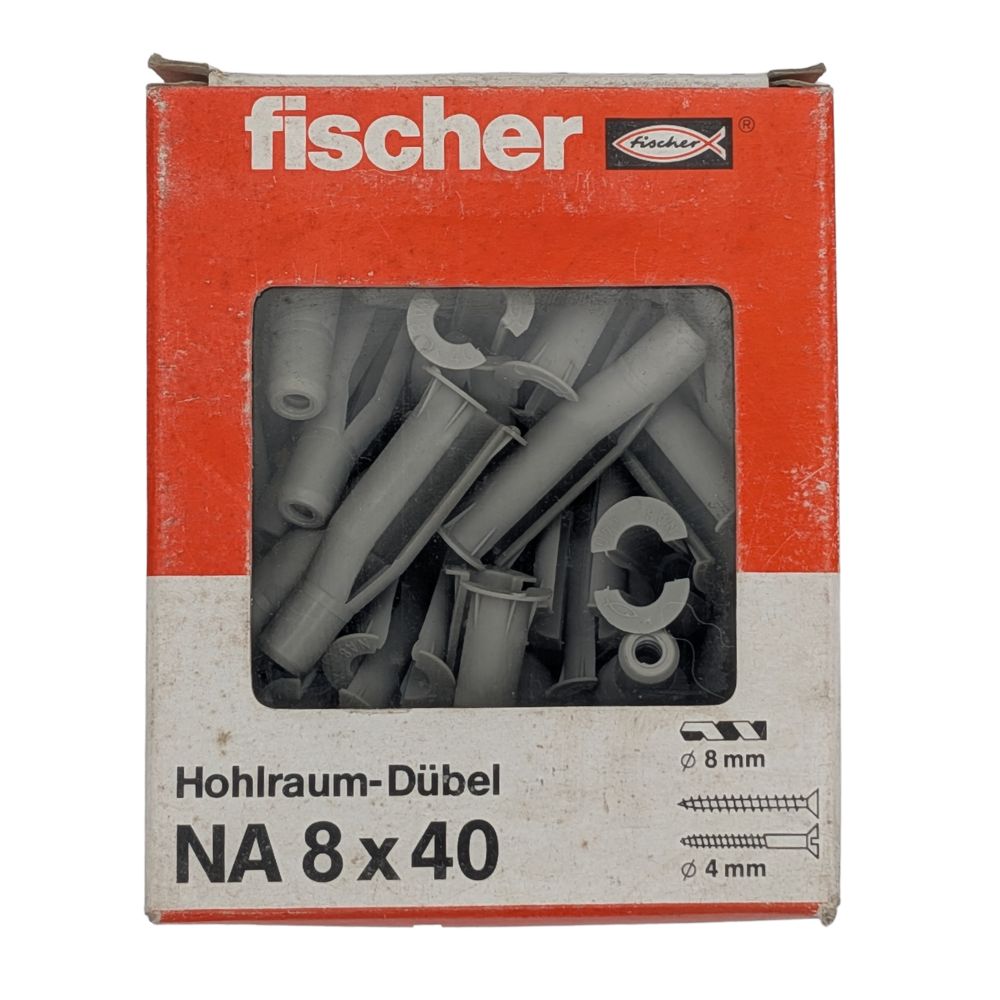 Fischer 50542 NA 8 x 40 Cavity Plugs (Pack of 50)