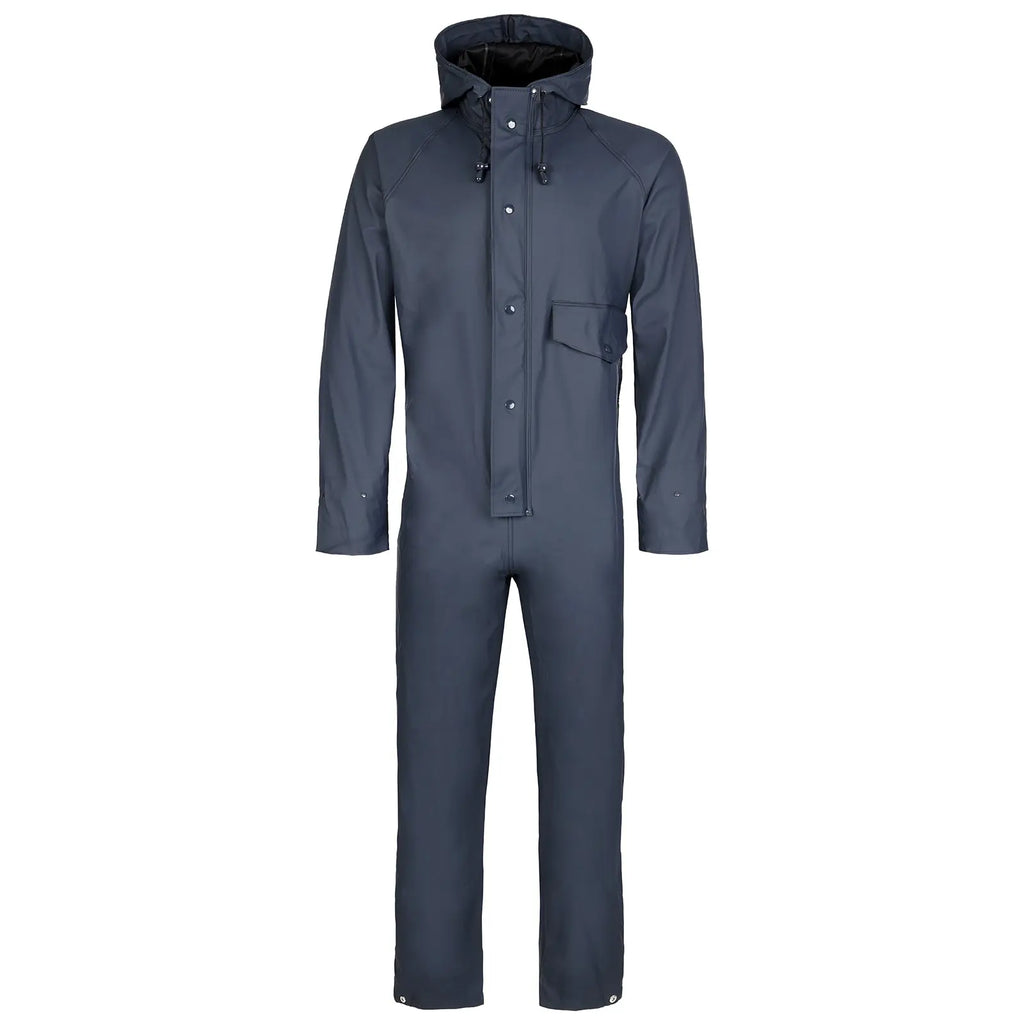 Fort 320 Waterproof Flex Coveralls in Navy & Yellow Electro South West Ltd
