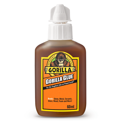 Gorilla glue bottle in a 60ml size, on a white background.