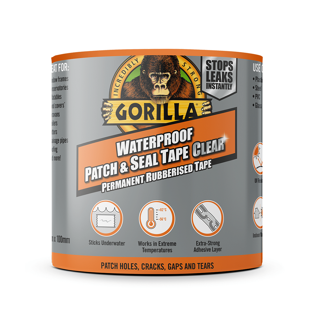 Gorilla Clear Waterproof Patch & Seal Tape | Leak Repair Solution