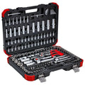 Gedore Red 172 piece socket set showing the contents with the case open.