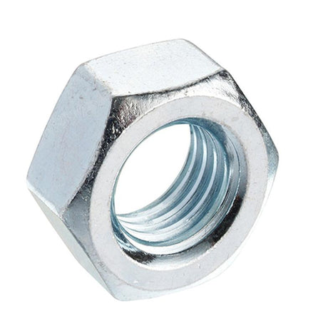 Imperial UNC Full Nuts BZP - Bright zinc-plated imperial nuts from Electro South West Ltd in Bridgwater, Somerset.