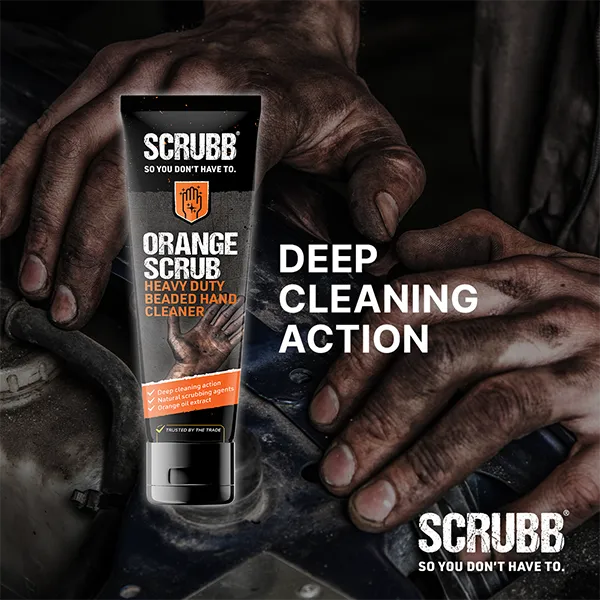 SCRUBB Orange Scrub Heavy Duty Beaded Hand Cleaner 1L