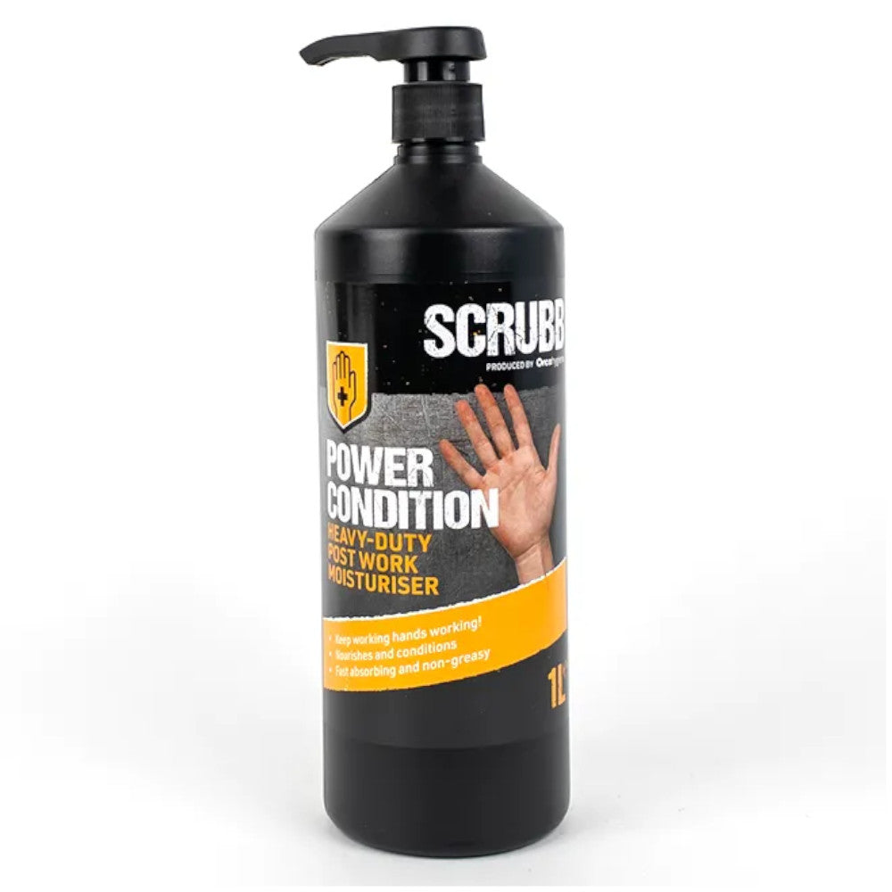 SCRUBB Power Condition Hand Moisturiser H24 1 Litre Pump Bottle