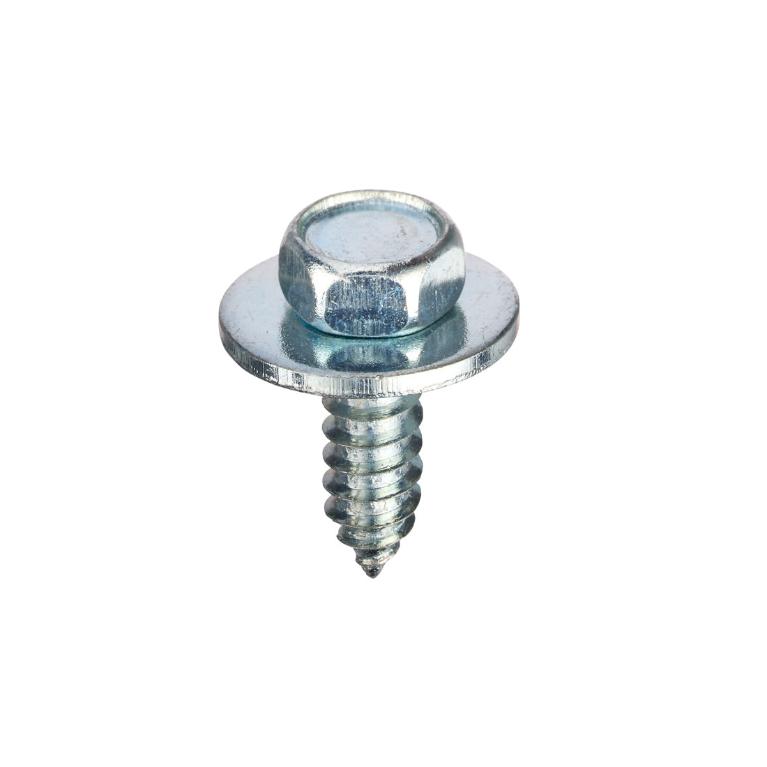 Hex Sems Self-Tapping Screws With Washer BS 4174 BZP - Packs of 100