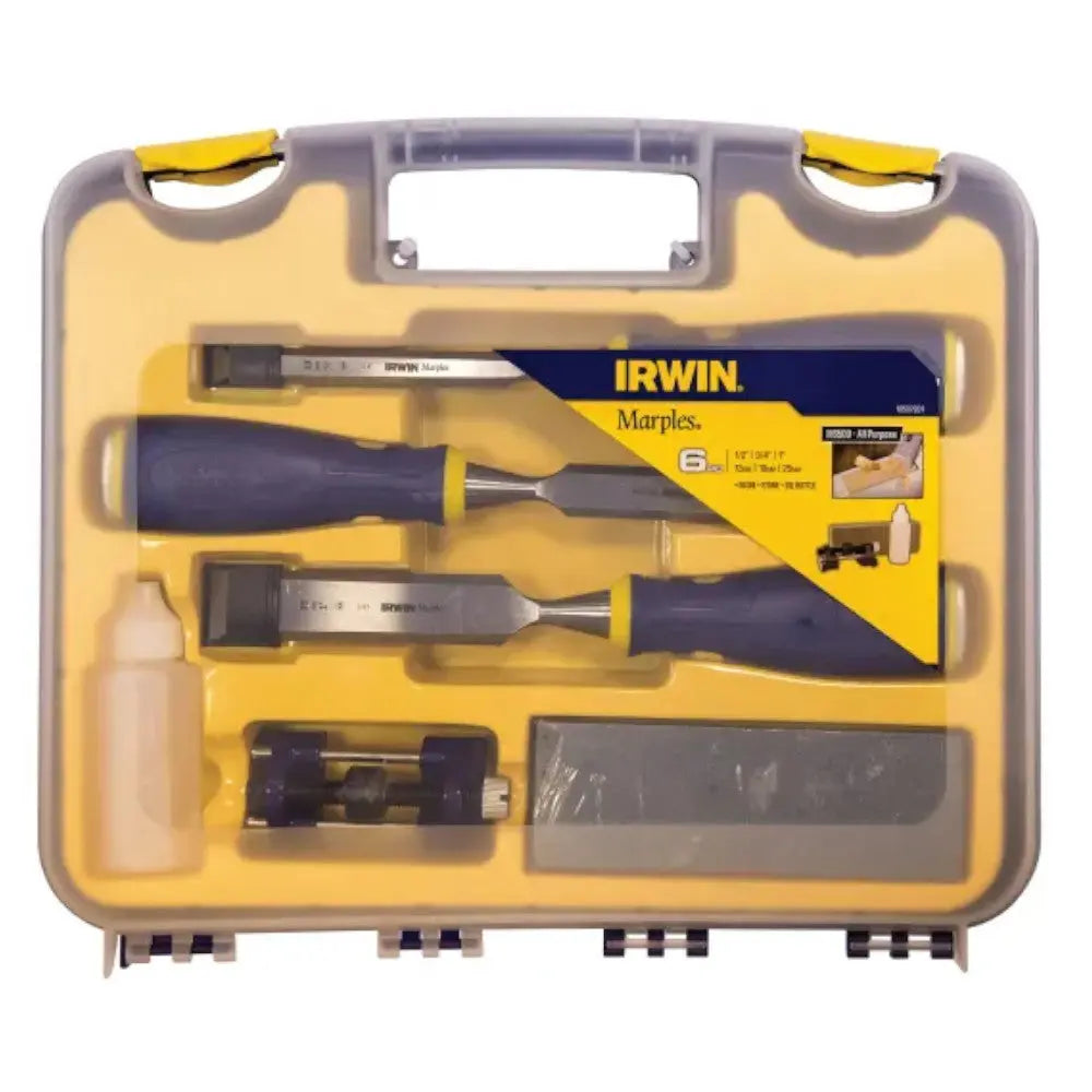 Irwin Marples MS500 ProTouch™ All-Purpose Chisel Set, 3 Piece + Sharpening Kit Electro South West Ltd