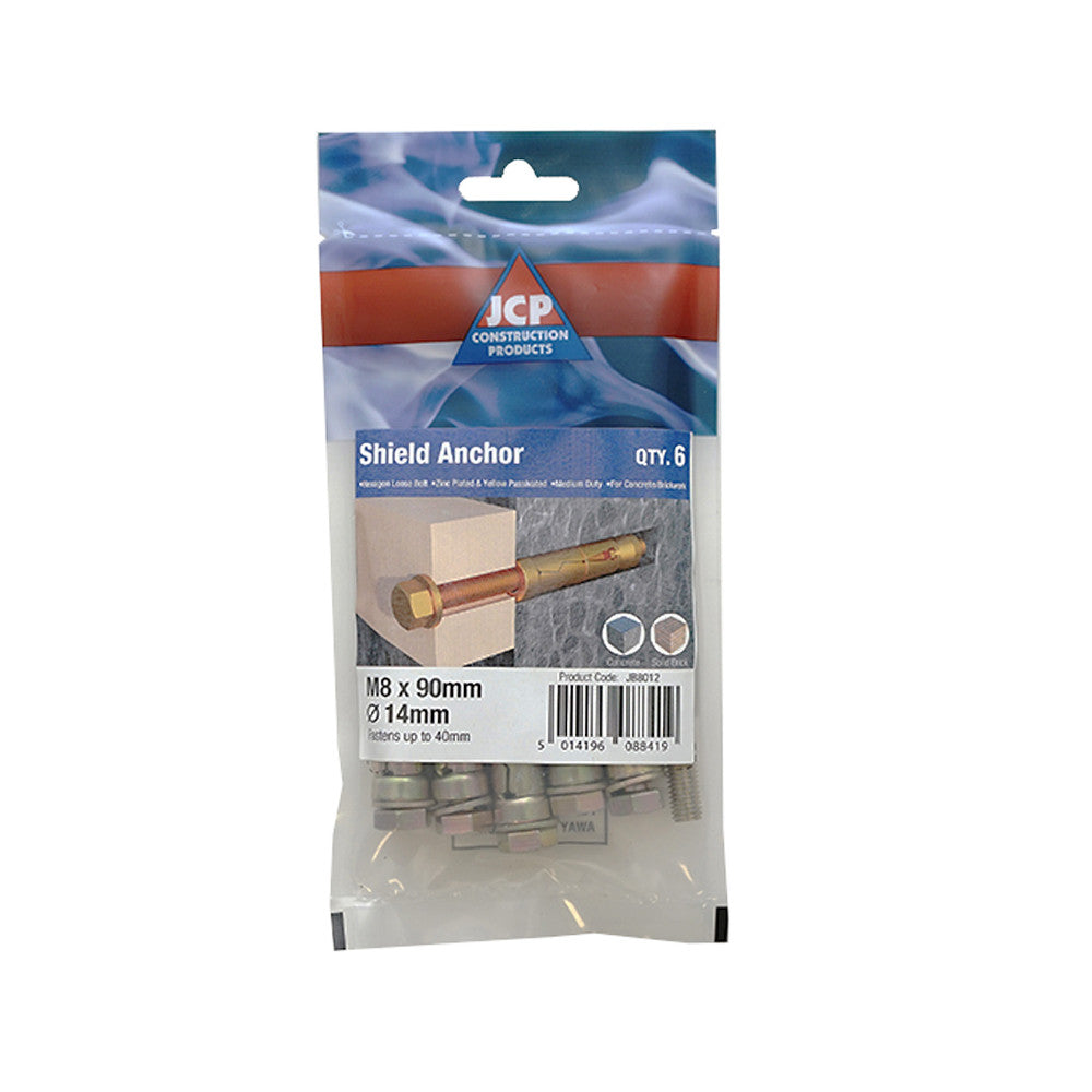 JCP Loose Bolt Shield Anchors In Packs ZYP