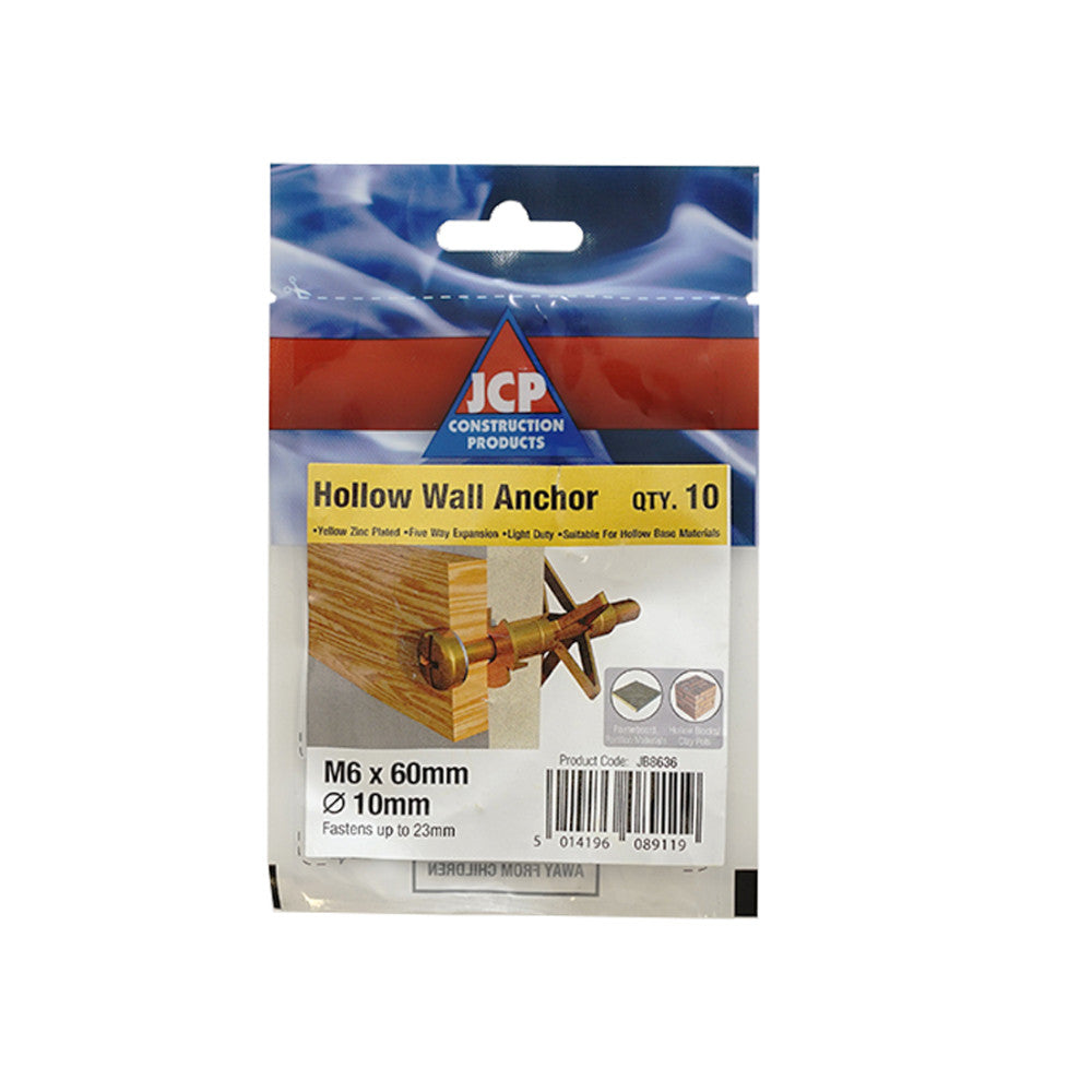 JCP Hollow Wall Anchor Packs ZYP