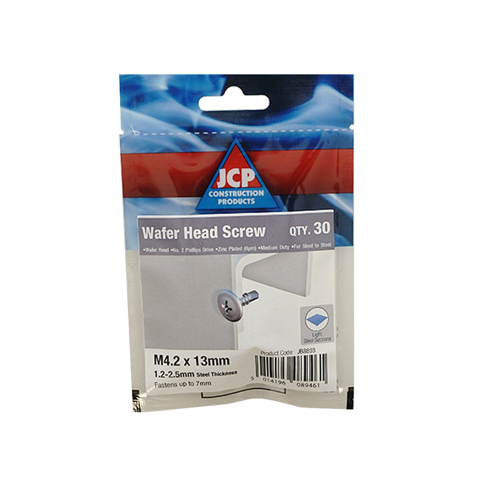 JCP Wafer Head Self-Drilling Screws BZP