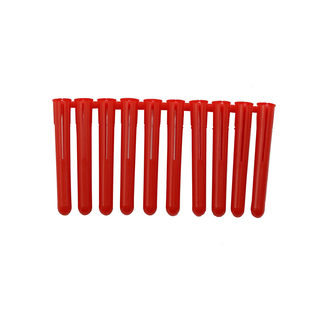 Red Plastic Wall Plugs 5.5mm Box of 100