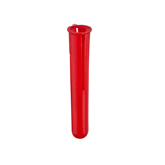 Red Plastic Wall Plugs 5.5mm Box of 100