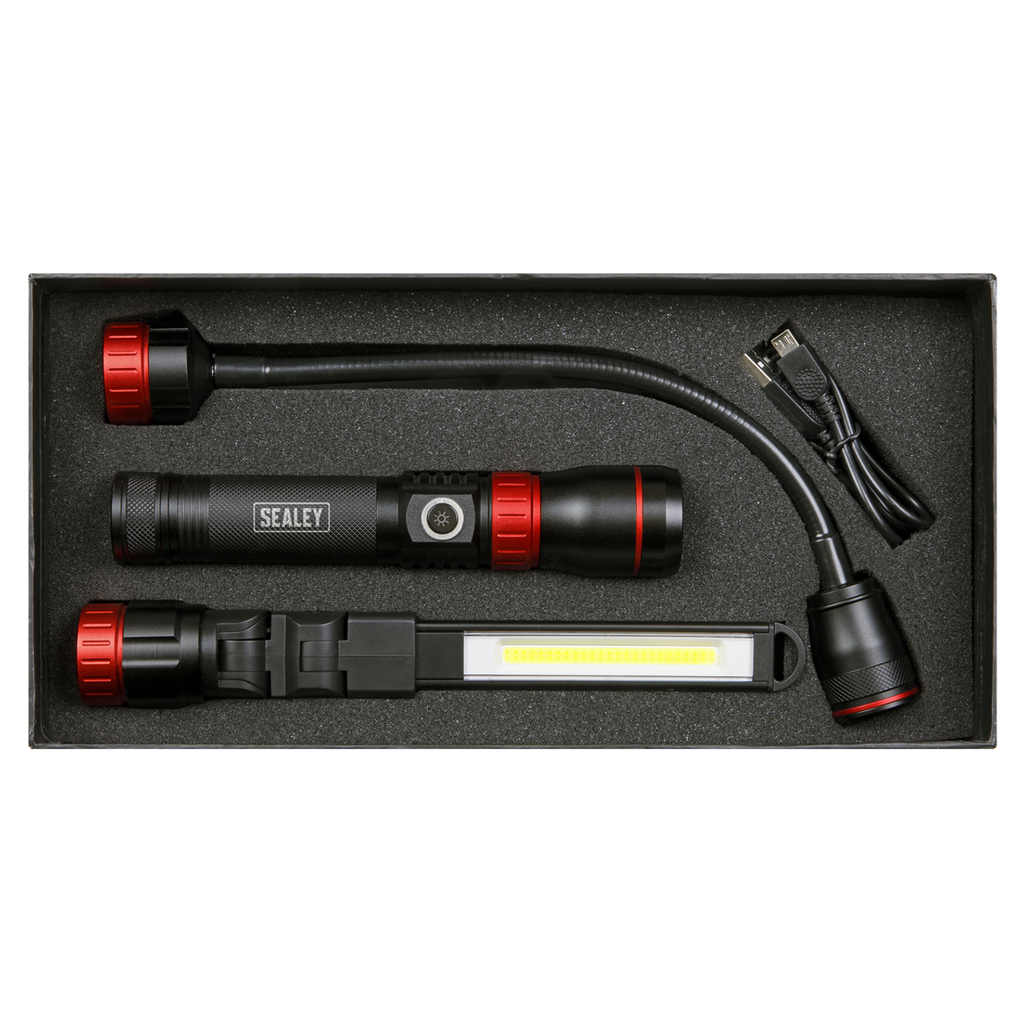 Sealey Rechargeable 3-in-1 Inspection Light 5W COB & 10W LED | LED0131R