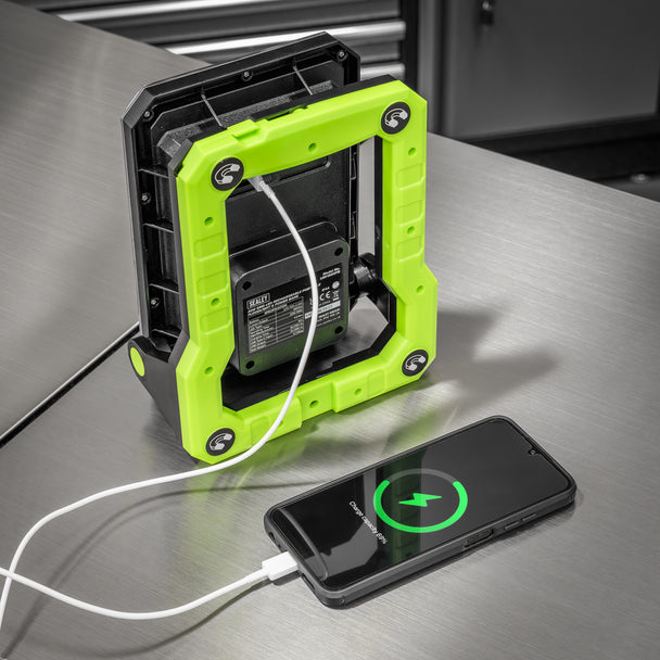 Sealey Rechargeable Portable Floodlight & Power Bank 20W SMD LED