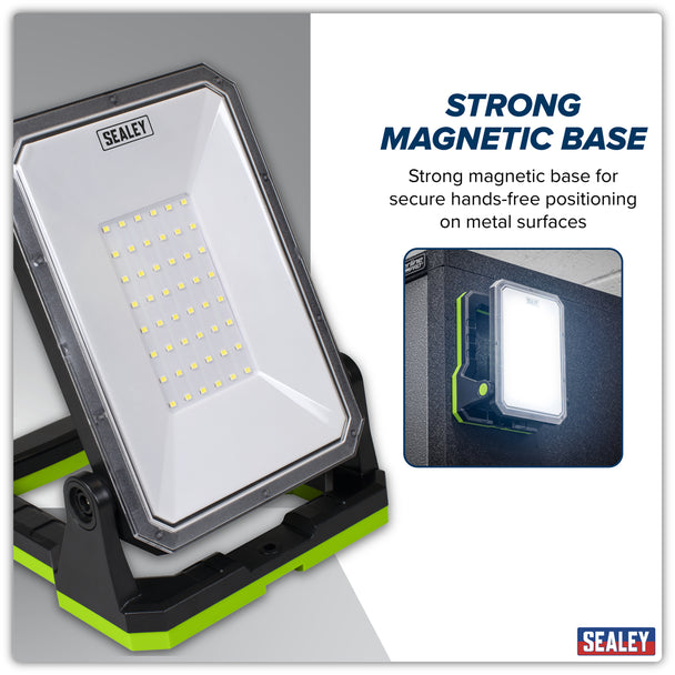 Sealey Rechargeable Portable Floodlight & Power Bank 20W SMD LED