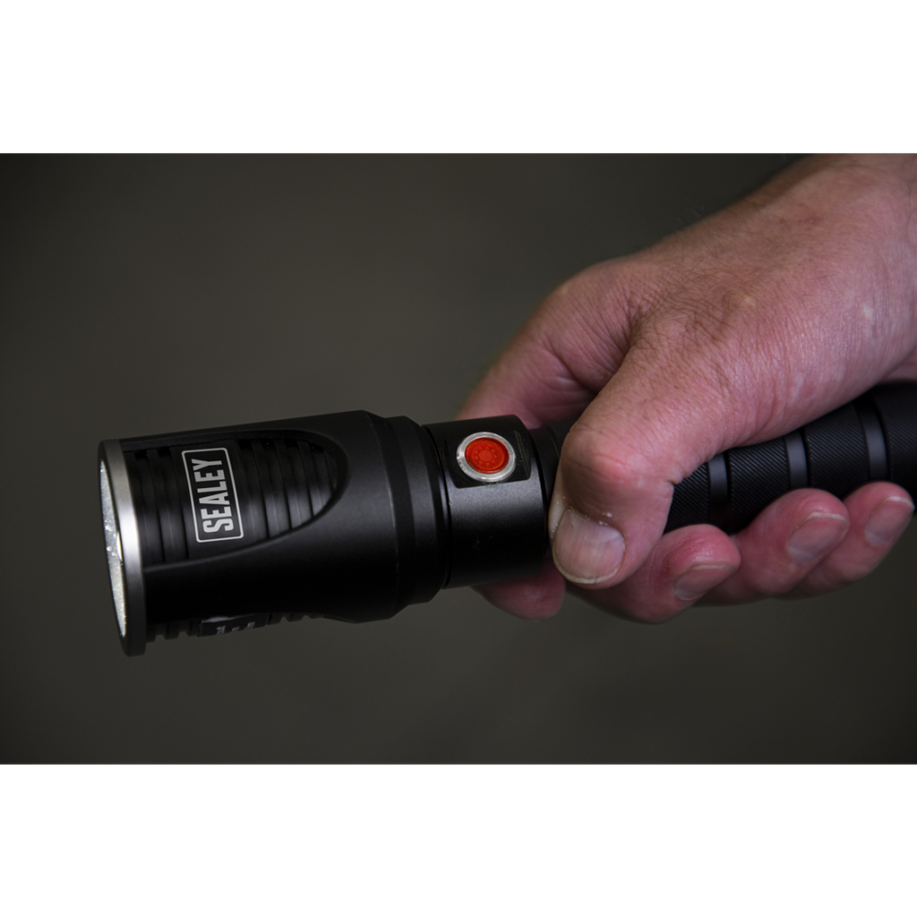 Sealey Rechargeable Aluminium Torch with Adjustable Focus 60w COB LED | LED4494