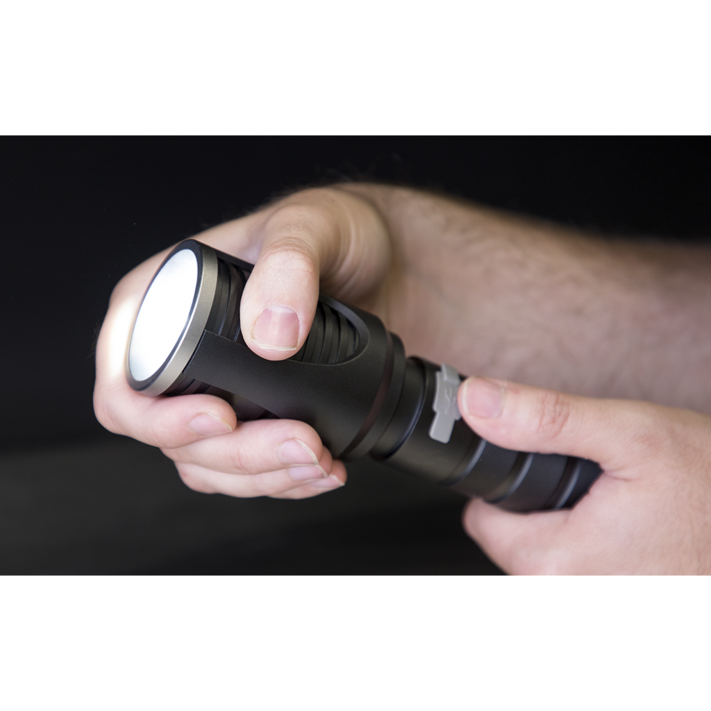 Sealey Rechargeable Aluminium Torch with Adjustable Focus 60w COB LED | LED4494