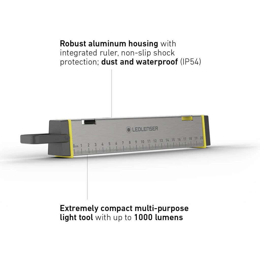 Multi-purpose light tool with LEDLETSER branding on a white background