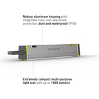 Multi-purpose light tool with LEDLETSER branding on a white background