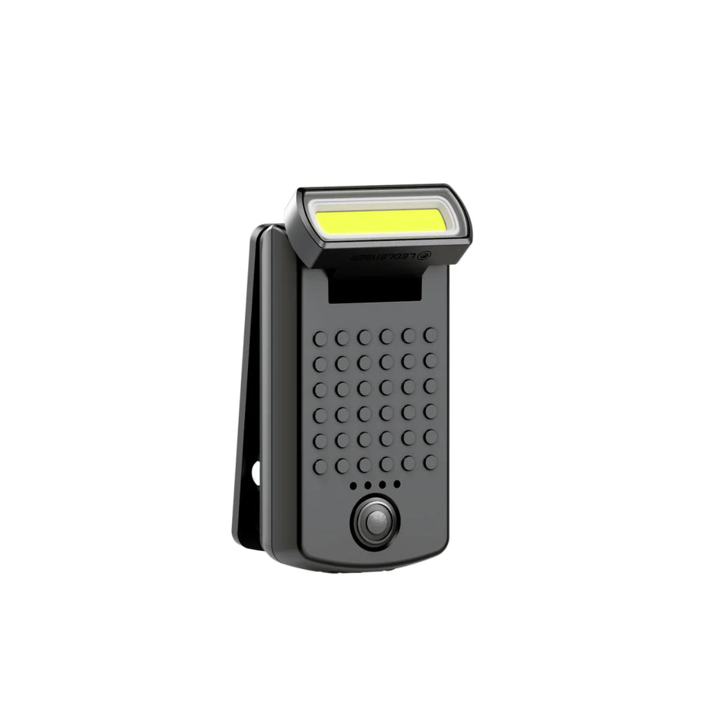 Ledlenser W1R WORK Rechargeable Clip Light with a clip on a white background