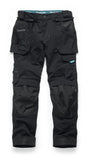 Makita Onyx stretch work trousers with multiple pockets on a white background