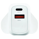 Masterplug USB A + C Fast Charger 30W, Ideal For Mobile Phones & Tablets USBPLGAC30W/U Electro South West Ltd