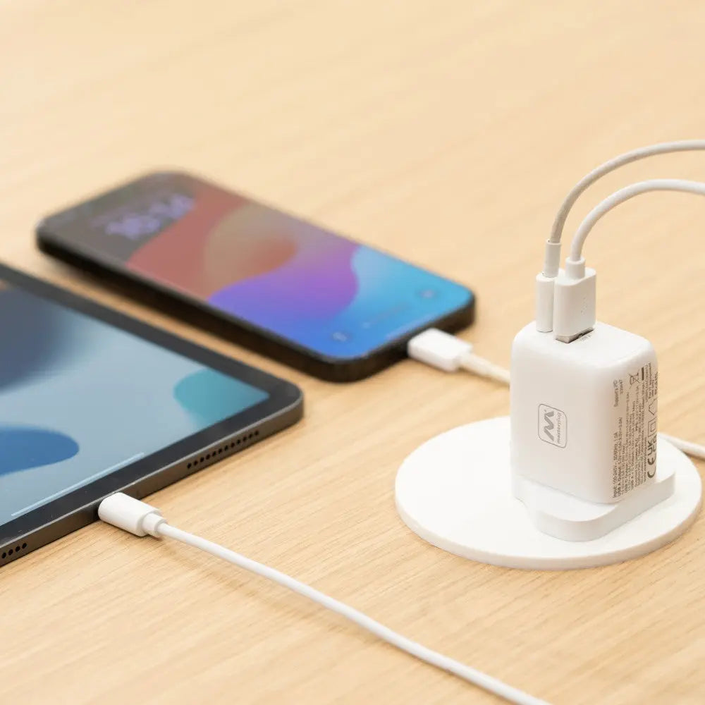 Masterplug USB A + C Fast Charger 30W, Ideal For Mobile Phones & Tablets USBPLGAC30W/U Electro South West Ltd