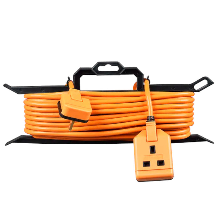 Masterplug CT1513 Outdoor Extension Lead 1 Gang, 15 Meter, Orange
