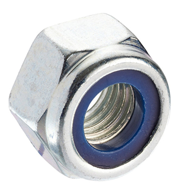 Metric BZP Nyloc Locking Nuts Type P Din 982