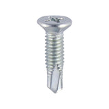 Timco Faceted Countersunk Self-Drilling Window Screws Zinc (Pack of 100)