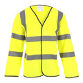 Yellow Long Sleeve Hi-Vis Waistcoat EN471 Class 3