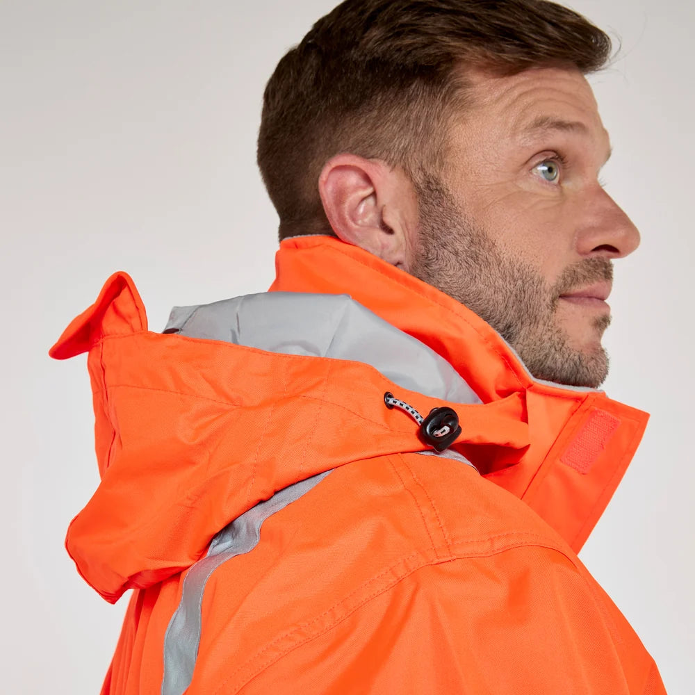 Pulsar PR505-R-ORG Hi Vis Waterproof Coverall Orange